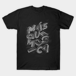 lettering more than music T-Shirt